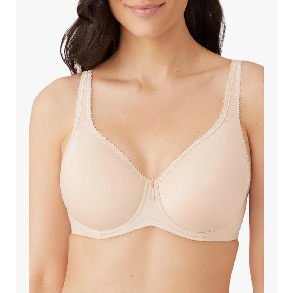 Wacoal Basic Beauty Bra Womens 40DDD Ivory Underwire Full Figure 853192